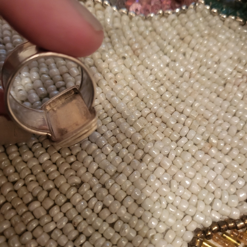 Rose Quartz Silver Ring - Picture 5 of 9